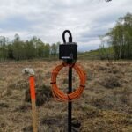 Cautus Geo's logger mounted in the field