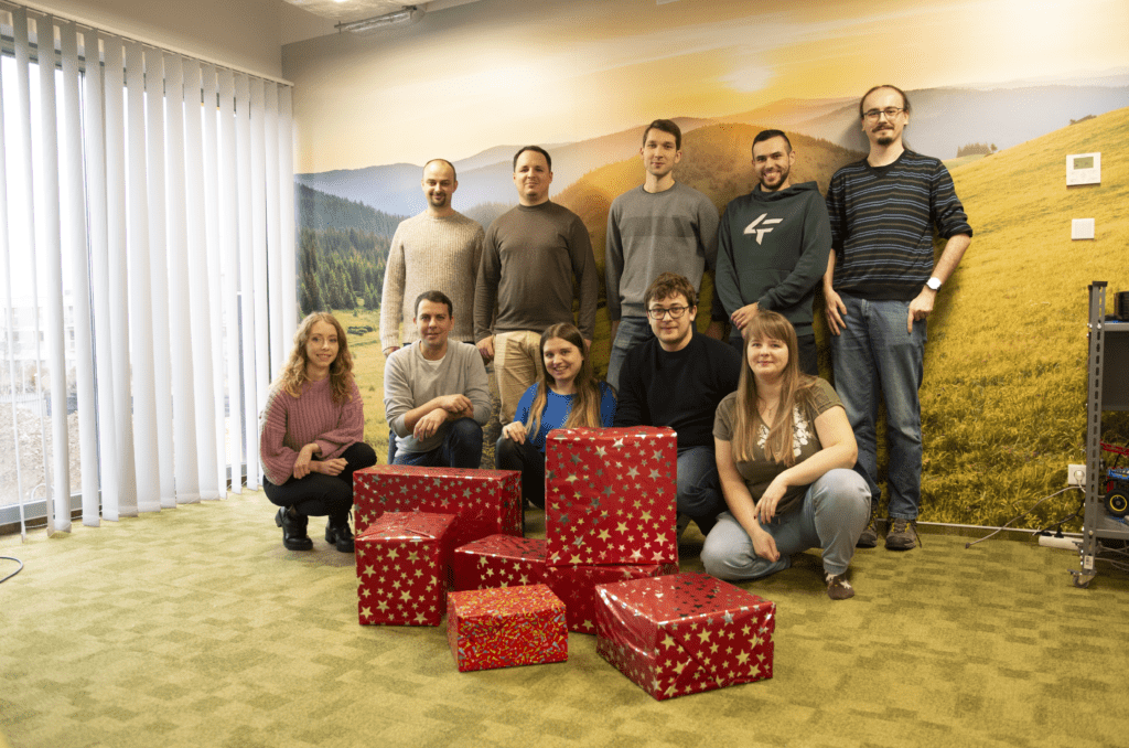 Tronel's team with the gifts for Szlachetna Paczka