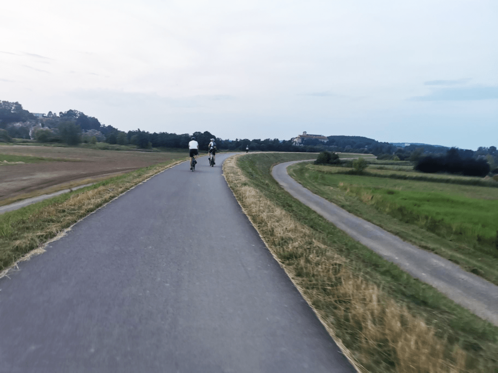 Tronel's employees on a cycling trip